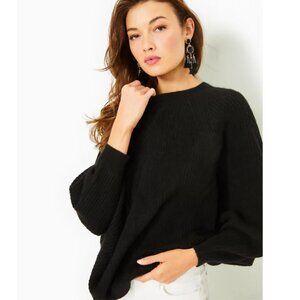 Lilly Pulitzer Arienza Dolman Sleeve Sweater Black Size Medium New with Tags